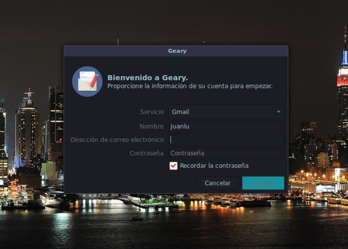 Geary Cliente de Email para Linux