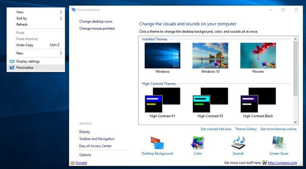 Windows 10 temas