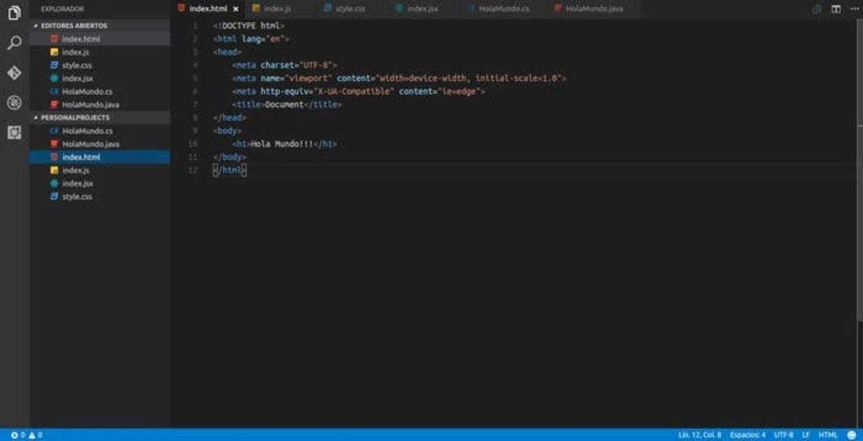 Visual Studio code html