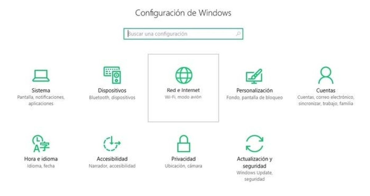 windows 10 configuracion